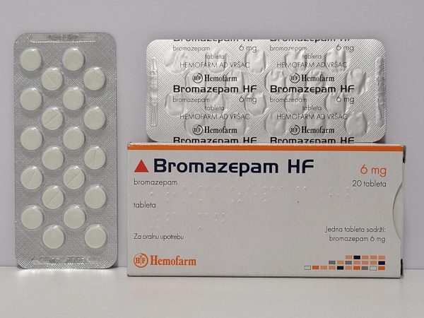 Bromazepam – 20 tb/6 mg – Hemofarm – exp. 06/2025 (shipped from Spain) - out of stock