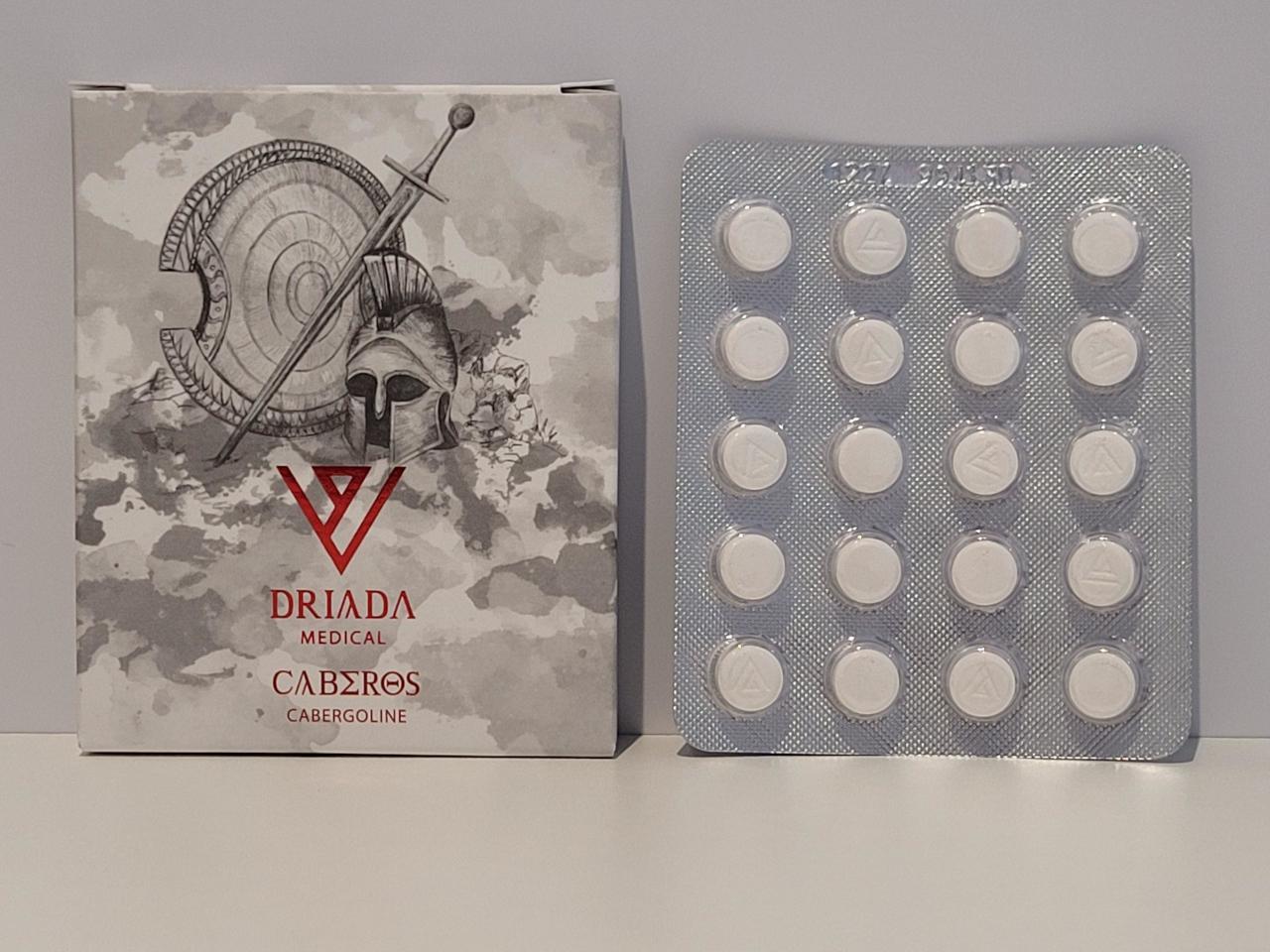 Cabergoline (Dostinex) – 20 tb/0.125 mg – Driada – exp. 2028 (shipped from Spain)