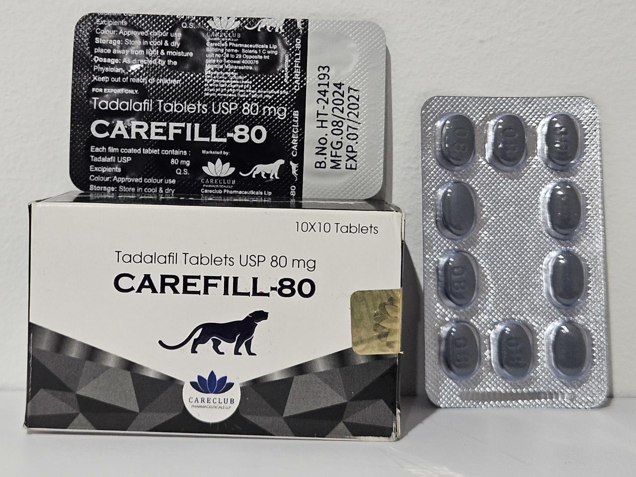Cialis (Tadalafil) – 20 tb/80 mg – Careclub – exp. 03/2027 (shipped from Spain)