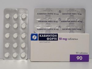 Cavinton Forte (vinpocetin) – 90 tb/10 mg – Gedeon – exp. 03/2028 (shipped from Spain)