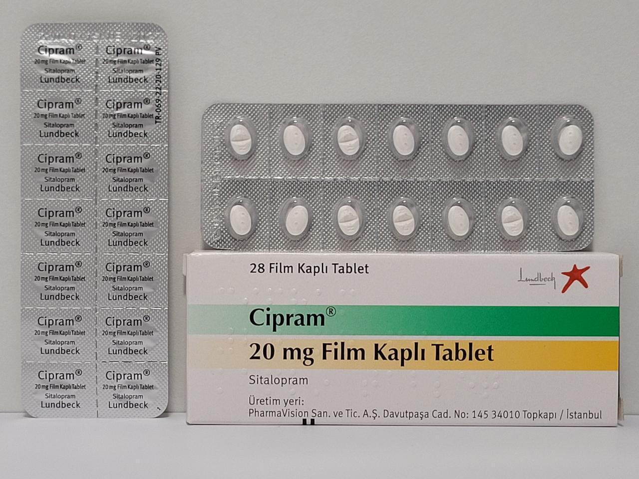 Citalopram – 28 tb/20 mg – Lundbeck – exp. 03/2027 (shipped from Spain)