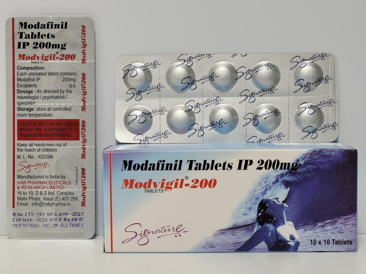 Modafinil – 10 tb/200 mg – Hab Pharma – exp. 2027 (shipped from Spain) - out of stock