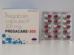 Pregabalin (Pregacare) – 15 capsules/300 mg – Careclub Pharma – exp. 2027 (shipped from Spain)