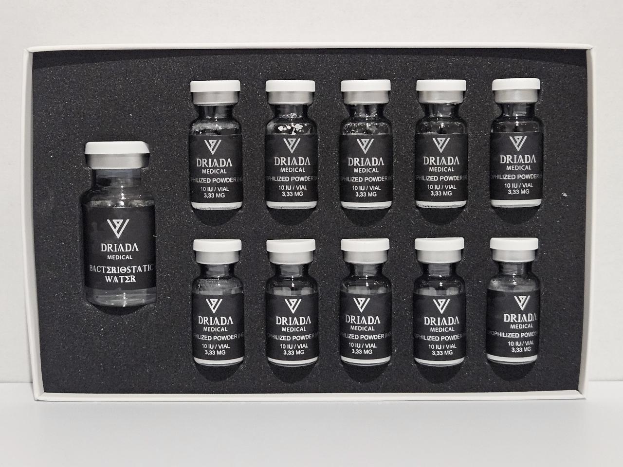 (Growth Hormone) Somatropin – 100 iu – Driada – exp. 2028 (incl. water and syringes) (shipped from Spain)