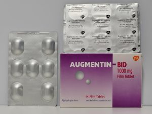 Amoxicillin & Clavulanic Acid – 14 tb/(1000 mg/125 mg) – GSK - exp. 2028 (shipped from Spain)