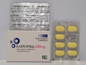 Clarithromycin – 14 tb/500 mg – Medochemie – exp. 2027 (shipped from Spain)