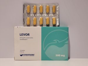 Levofloxacin – 10 tb/500 mg – Tchaikapharma – exp. 2027 (shipped from Spain)