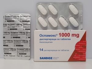Amoxicillin – 14 tb/1000 mg – Sandoz - exp. 03/2028 (shipped from Spain)