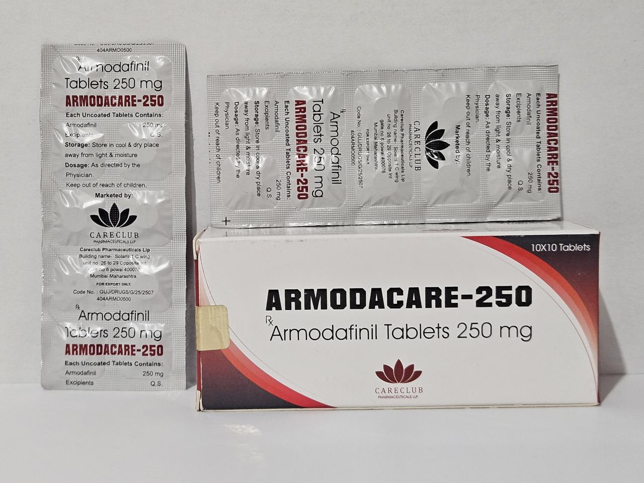 Armodafinil – 10 tb/250 mg – Careclub Pharma – exp. 2028 (shipped from Spain)